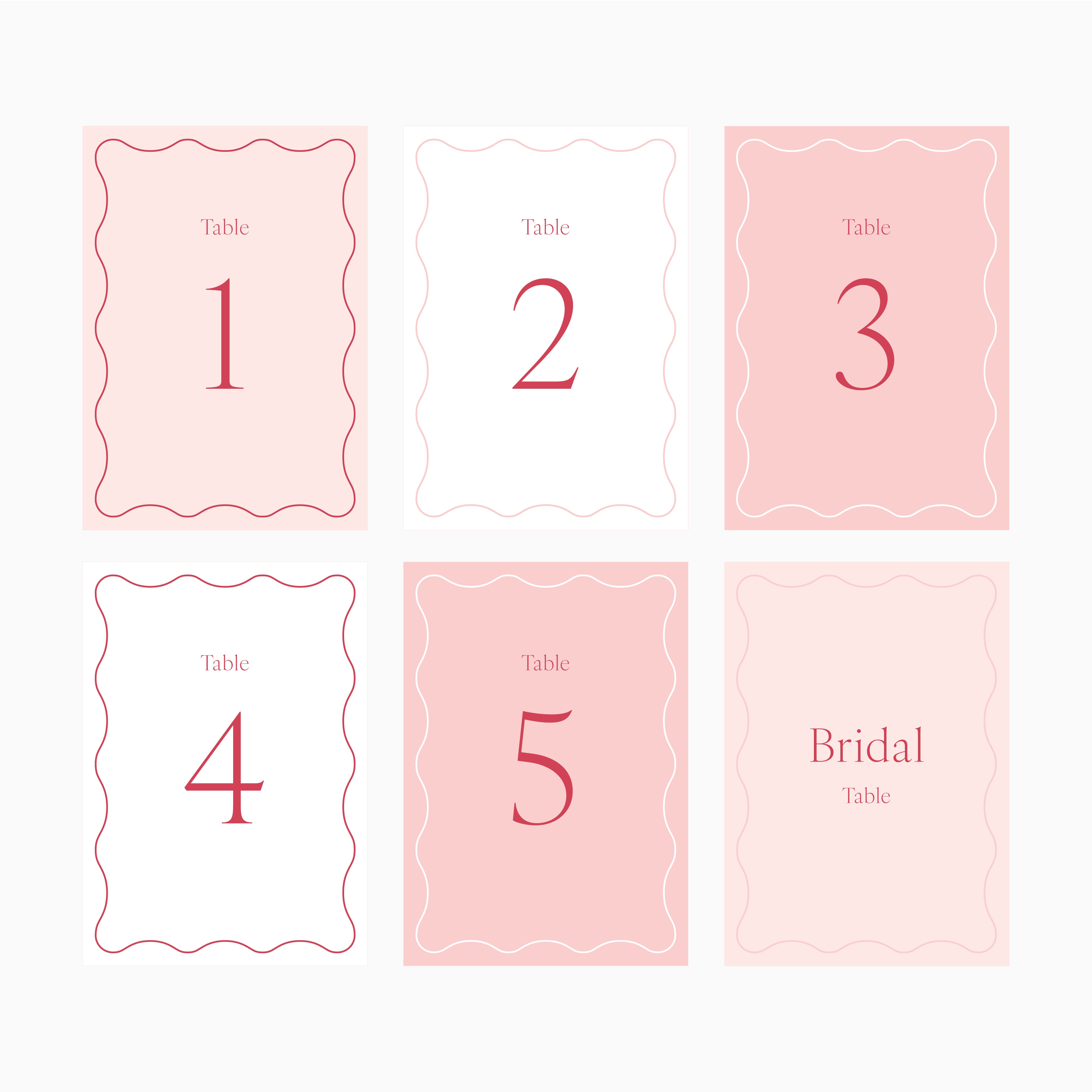 Amore | Table Numbers