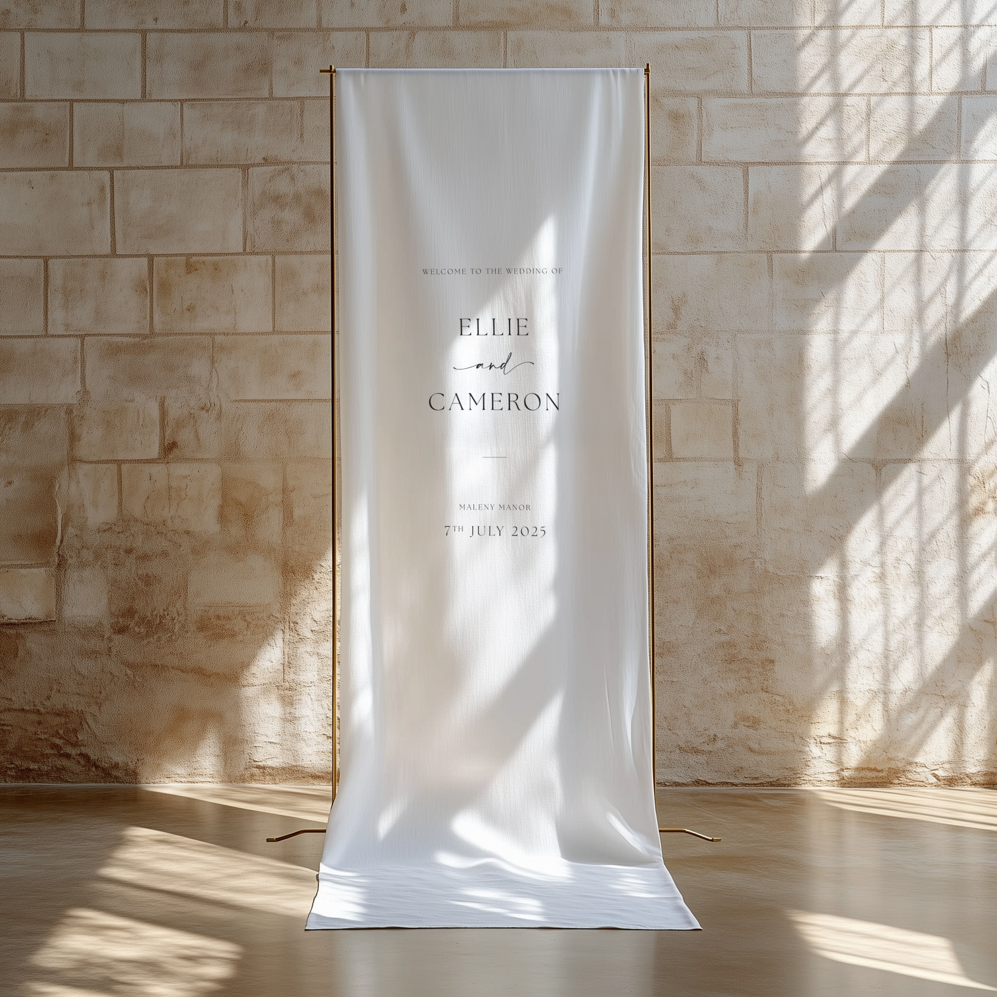 Grace | Fabric Welcome Sign