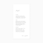 Lumière | Menu Cards