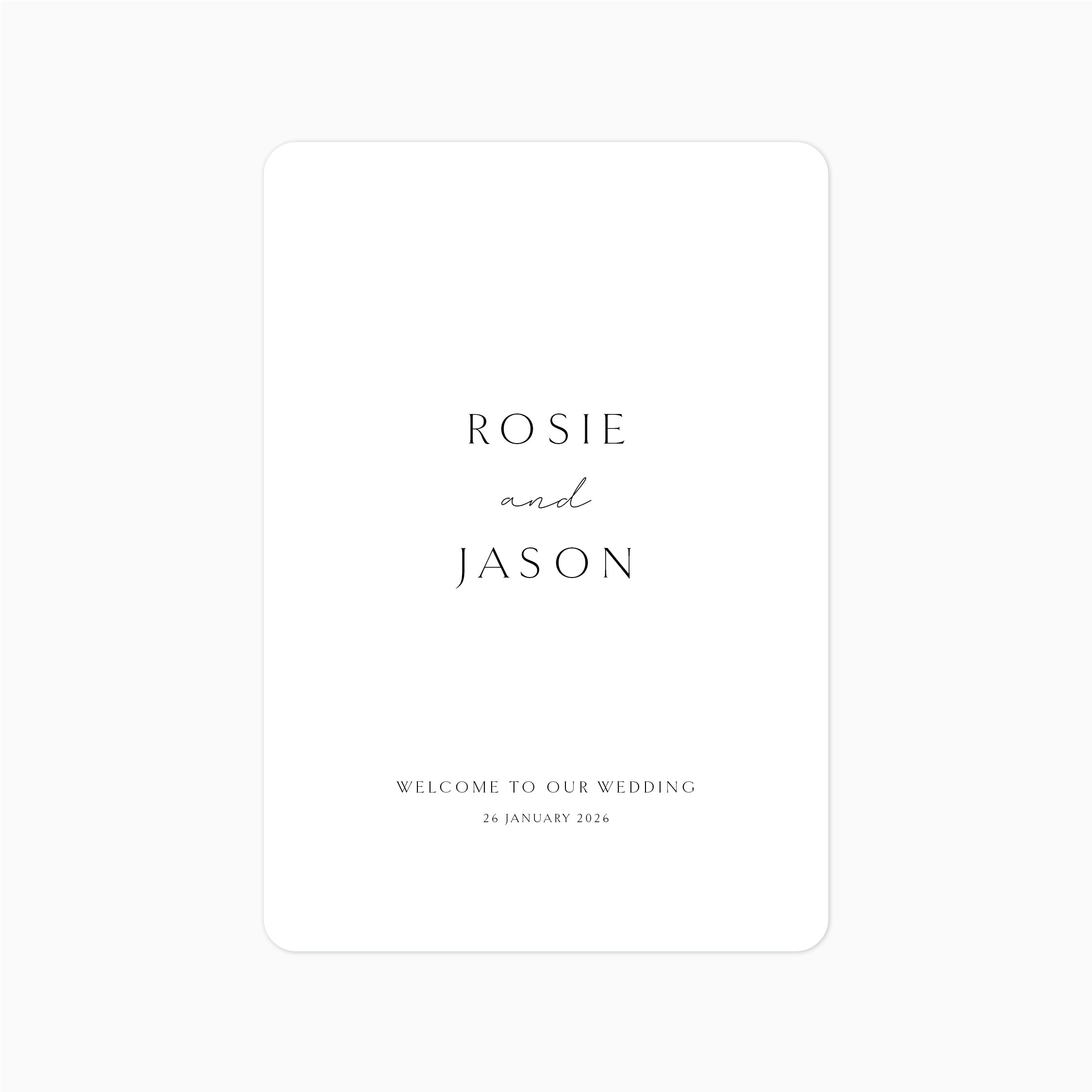 Lumière | Welcome Sign